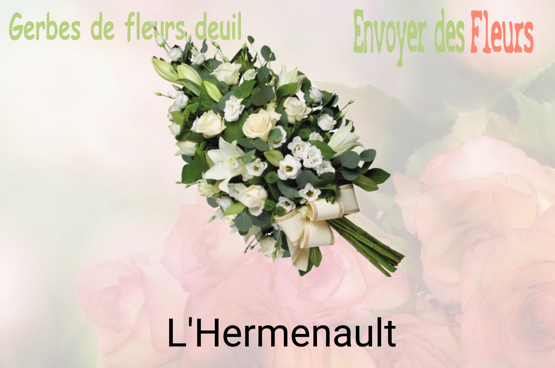 Gerbe de fleurs de deuil livrée à L'Hermenault
